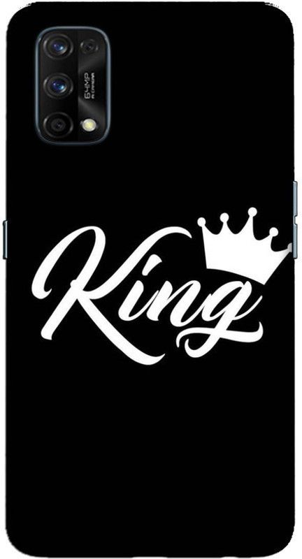 CROKIAN Back Cover for Realme 7 Pro  (Black, White, Hard Case)