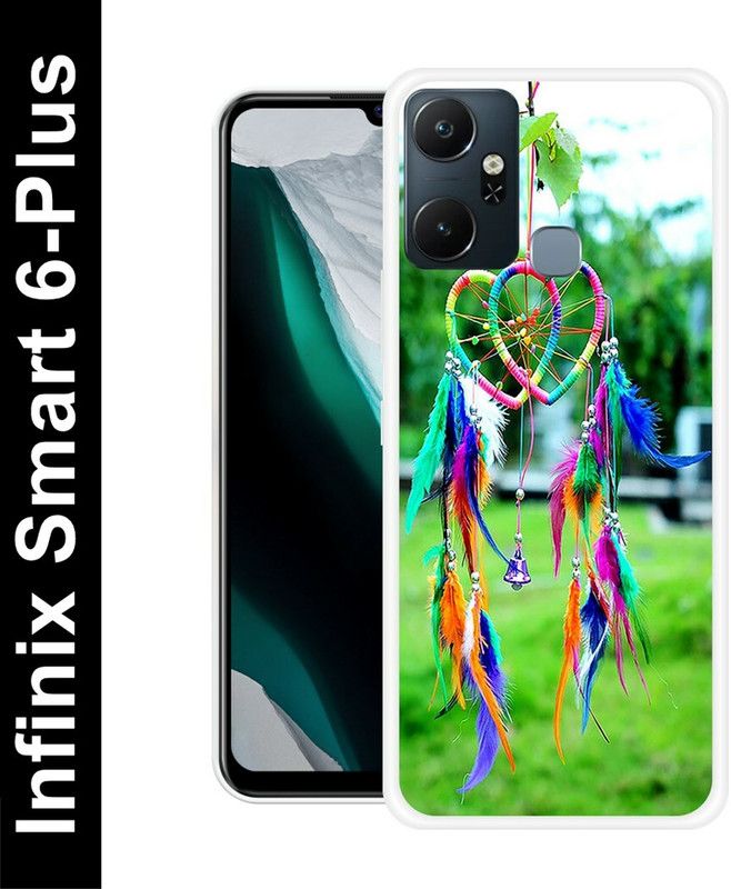 Artage Back Cover for Infinix Smart 6 Plus  (Green, White, Silicon, Pack of: 1)