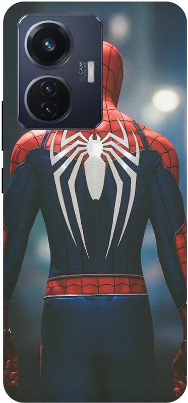 THE NARAYANA COLLECTIONS Back Cover for VIVO T1 44W- V2153-SPIDER,MAN,CARTOON,SUPER,HERO  (Multicolor, Hard Case, Pack of: 1)
