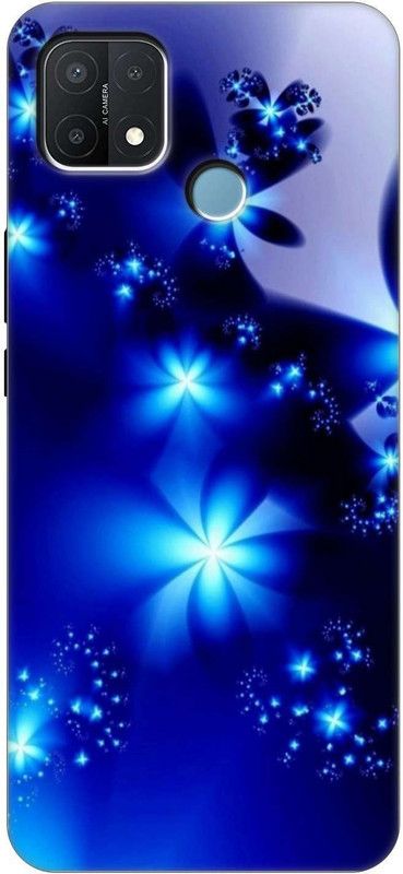 Mizlox Back Cover for Oppo A15s  (Blue, Grip Case, Silicon, Pack of: 1)