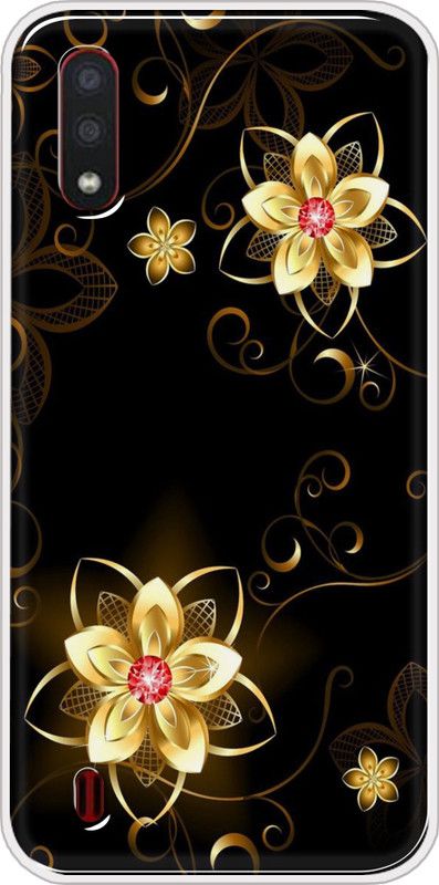 Hansviprint Back Cover for SAMSUNG GALAXY M01  (Black, Grip Case, Silicon, Pack of: 1)