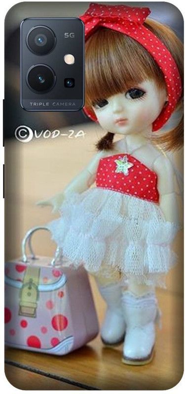 VS PRINT LINK Back Cover for VIVO T1 (5G) , V2141 ,Baby doll,lovers,love,heart ,Printed back cover  (Red, Hard Case, Pack of: 1)