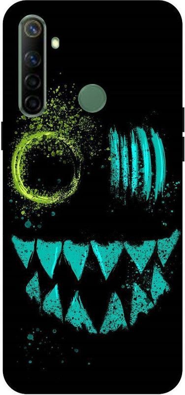 URCHIN Back Cover for Realme5 ghost, neon, cool, logo, game, trap, trand  (Multicolor, Shock Proof, Pack of: 1)