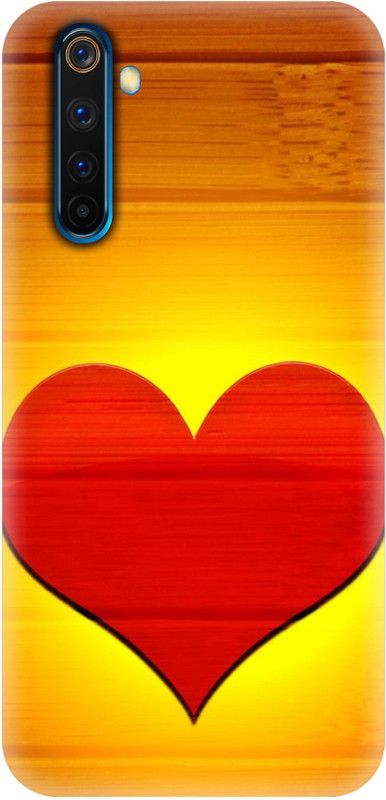 Smutty Back Cover for Realme 6i, RMX2002 - Heart Print  (Multicolor, Hard Case, Pack of: 1)