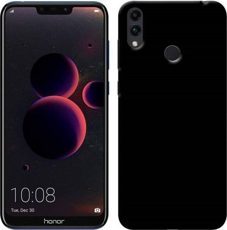 Techforce Book Cover for Honor 8C  (Black, Grip Case, Pack of: 1)