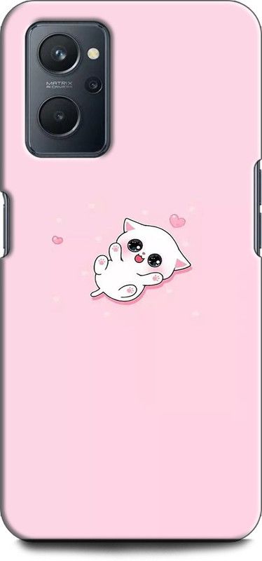 KEYCENT Back Cover for Realme 9i, RMX3491 LOVE, KITTY, COUPLE, EMOJII, CUTE CAT, TENOR, CARTONE  (Multicolor, Shock Proof)
