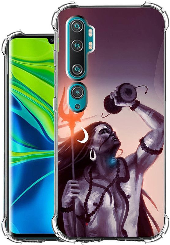 Snazzy Back Cover for Xiaomi Mi Note 10  (Maroon, Shock Proof, Silicon, Pack of: 1)