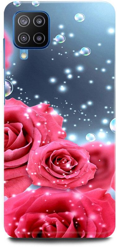 JUGGA Back Cover for Samsung Galaxy F62, PINK, ROSE, ROSES, FLOWER, FLOWERS, DROPS  (Pink, Hard Case, Pack of: 1)