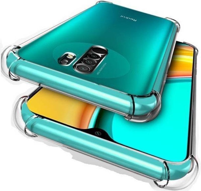 Mobtech Pouch for xiaomi Redmi 9 Prime, Poco M2  (Transparent, Grip Case, Pack of: 1)