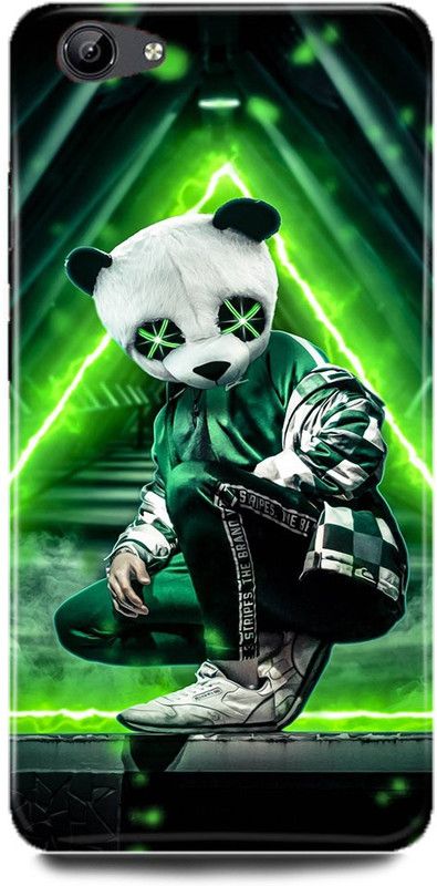 FUGGA Back Cover for vivo Y81i  (Green, Black, Hard Case, Pack of: 1)