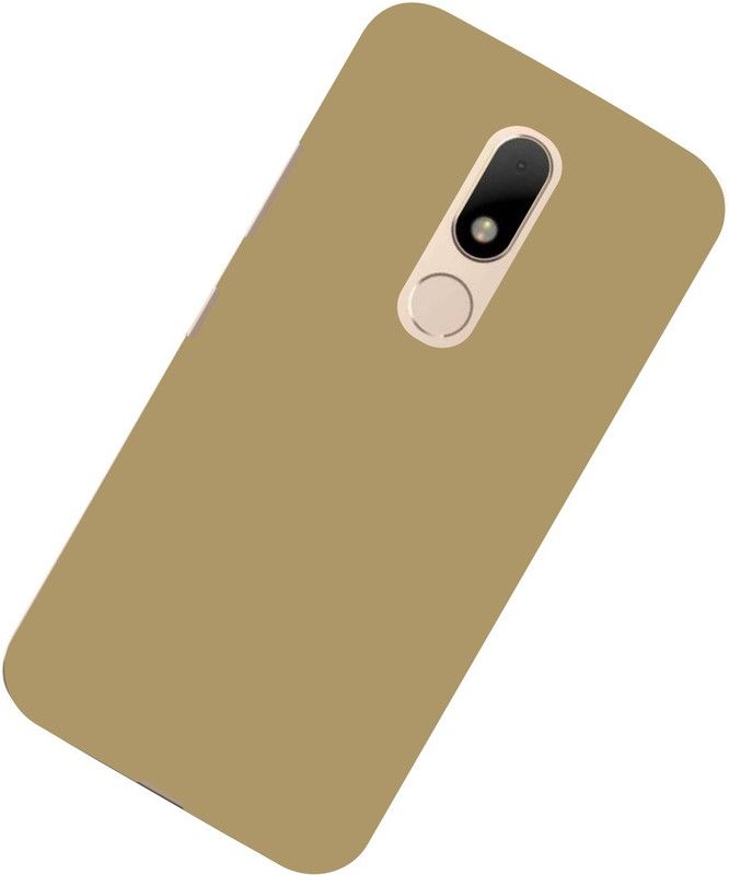 CASE CREATION Back Cover for Lenovo Moto M 5.5" inch Rubberized Cover Matte Finish Back case Cover Protection  (Gold, Pack of: 1)