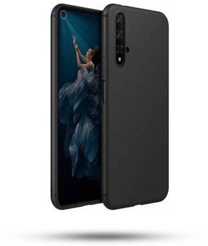 Stunny Back Cover for Honor 20  (Black, Grip Case, Pack of: 1)