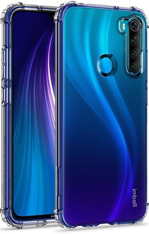 CELLCAMPUS Back Cover for Redmi Note 8, Xiaomi Mi Redmi Note 8, Xiaomi Note 8, Mi Note 8  (Transparent, White, Grip Case, Pack of: 1)