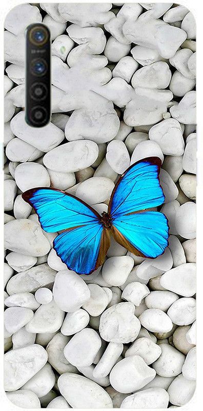 METOO Back Cover for Oppo Realme XT/Realme XT, Butterfly Design Back Cover Print : 80  (Multicolor, Dual Protection, Silicon, Pack of: 1)