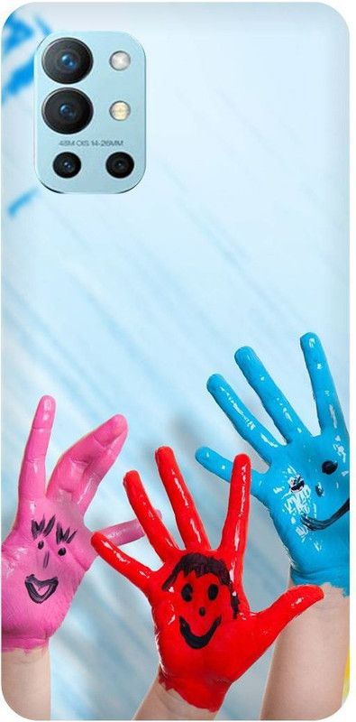 Bluvver Back Cover for OnePlus 9R  (Blue, Hard Case, Pack of: 1)