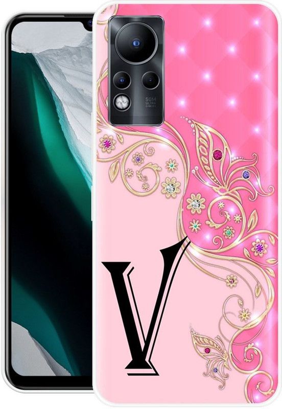 REALKING Back Cover for Infinix Note 11  (Pink, Black, Grip Case, Silicon)
