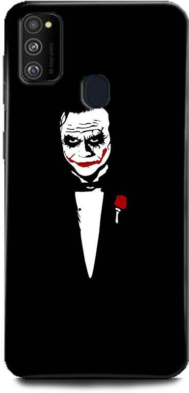 INDICRAFT Back Cover for Samsung Galaxy M21 JOKER, BLACK, WHITE, DARK KNIGHT, MOVIE, DC COMIC  (Multicolor, Hard Case, Pack of: 1)