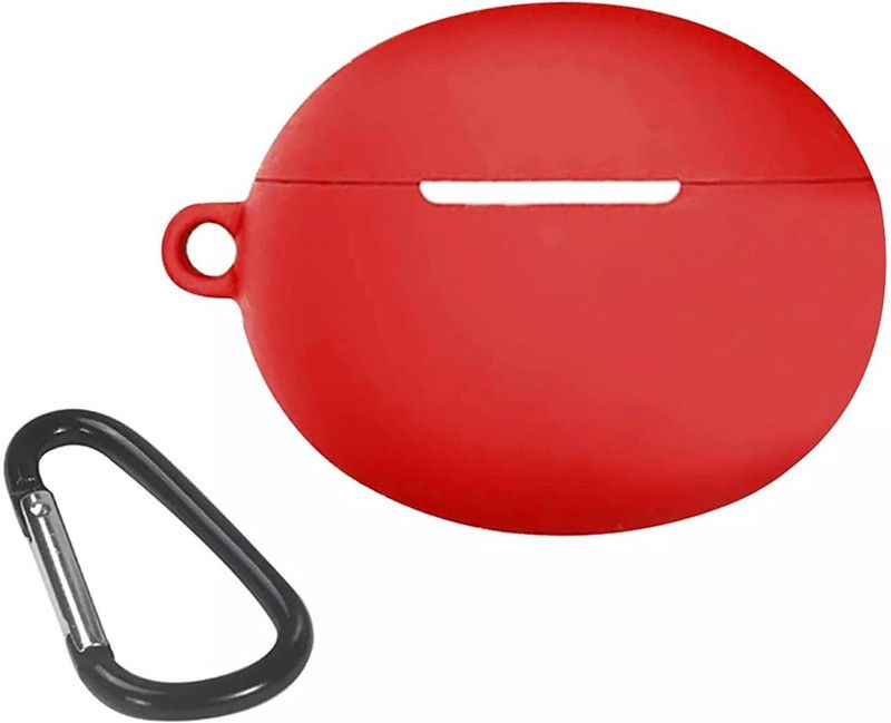 Sunny Fashion Silicone Press Stud Headphone Pouch  (Red)