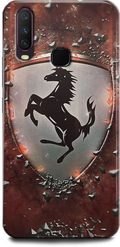 INDICRAFT Back Cover for Vivo Y15, Vivo 1901, Ferrari, Printed  (Multicolor, Shock Proof, Pack of: 1)