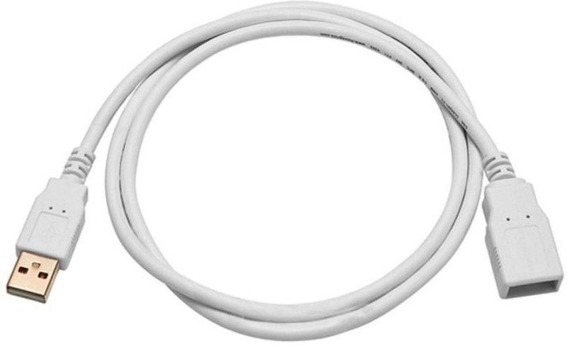 RNC Reversible USB 2.0 1 m USB Extension Cable 1.5METER ECO 1P  (Compatible with USB EXTENSION PRODUCT, White)