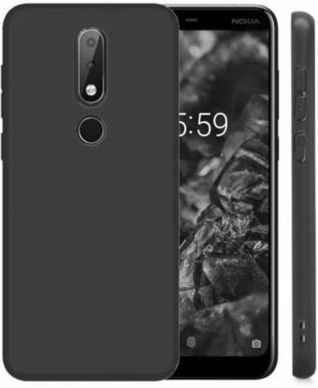 Mozo Back Cover for Nokia 3.1 +  (Black, Waterproof, Silicon, Pack of: 1)