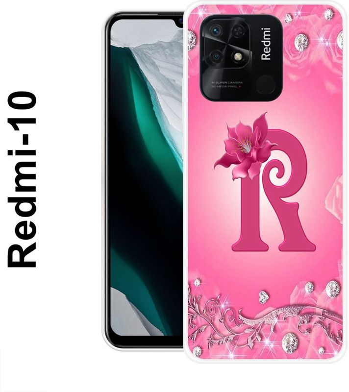 REALKING Back Cover for Redmi 10  (Pink, Grip Case, Silicon)