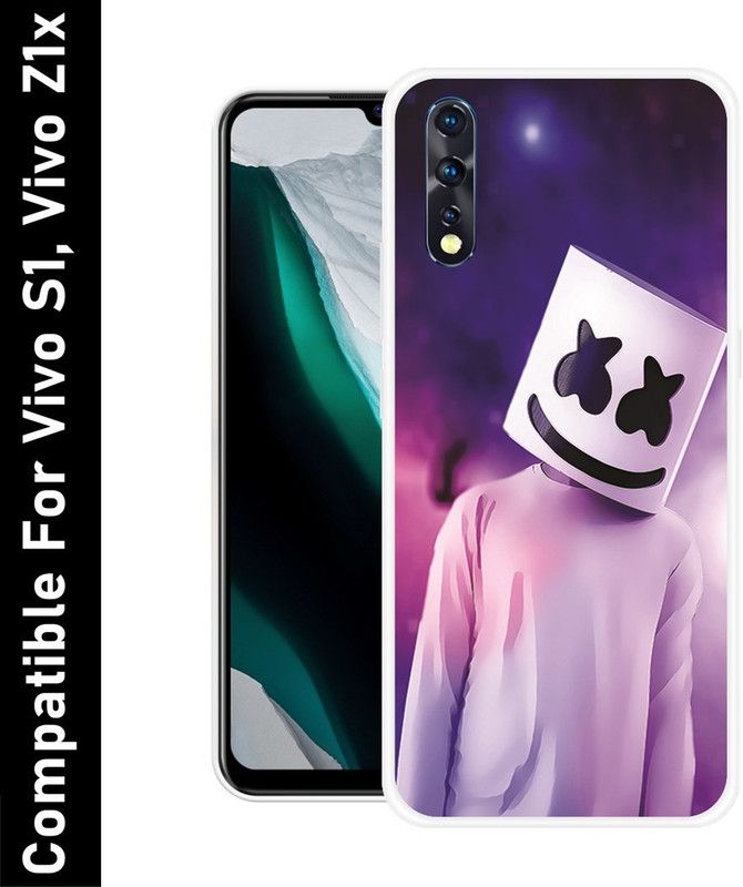 Vaultcase Back Cover for Vivo S1, Vivo Z1x  (Multicolor, Silicon, Pack of: 1)