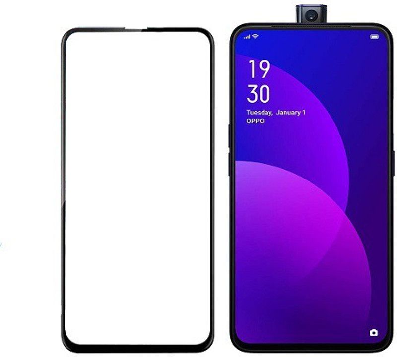 HOBBYTRONICS Edge To Edge Tempered Glass for Oppo F11 Pro  (Pack of 1)