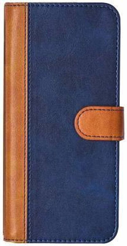Flospy Flip Cover for Motorola Moto G Play  (Blue, Brown, Shock Proof, Pack of: 1)