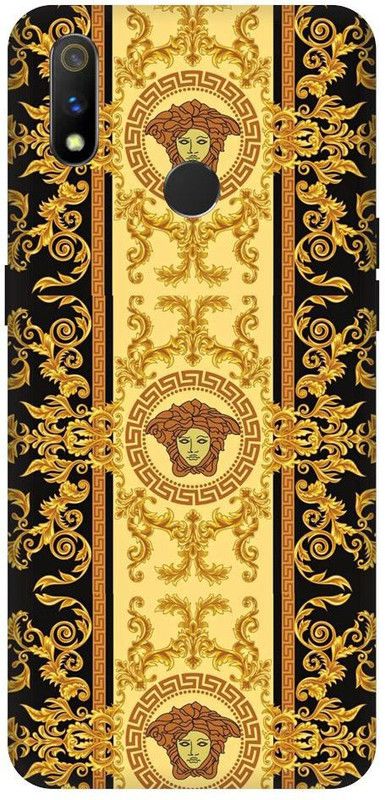 URCHIN Back Cover for Realme 3 Versace, Versace logo, versace brand  (Multicolor, Shock Proof, Pack of: 1)