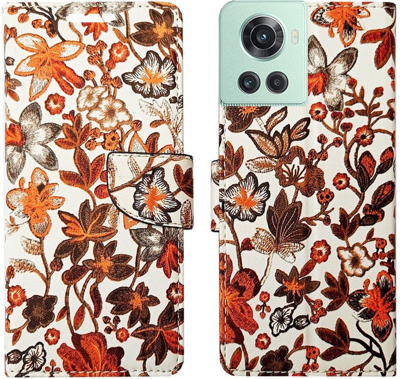 Dhar Flips Flip Cover for OnePlus 10R 5G in Premium Quality Material  (Orange, Magnetic Case, Pack of: 1)