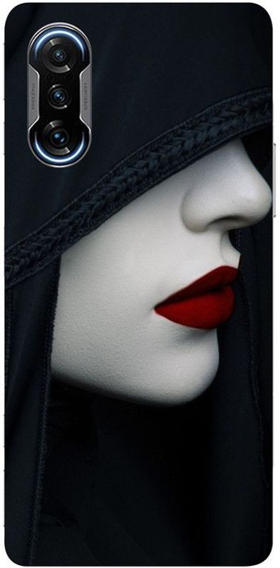 Golden Mask Back Cover for Sky Hawk Back Cover For Redmi Poco F3 GT Blackwidow  (Multicolor, Waterproof, Silicon, Pack of: 1)