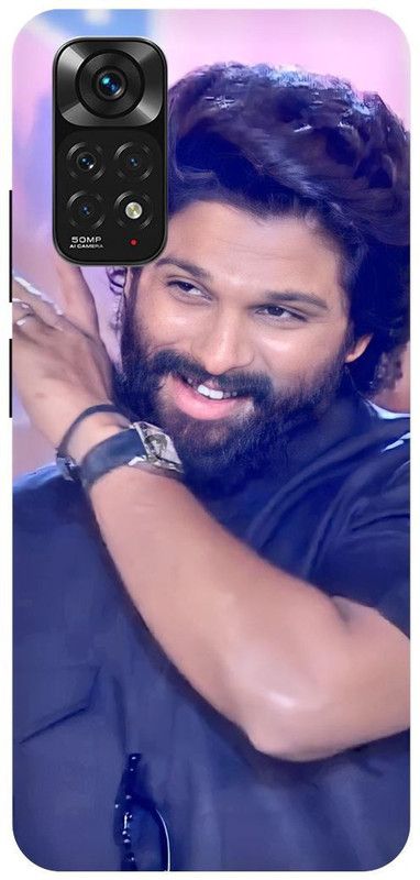 THE NARAYANA COLLECTIONS Back Cover for REDMI NOTE 11s-ALLU,ARJUN,SOUTH,HERO,PUSHPA  (Multicolor, Hard Case, Pack of: 1)
