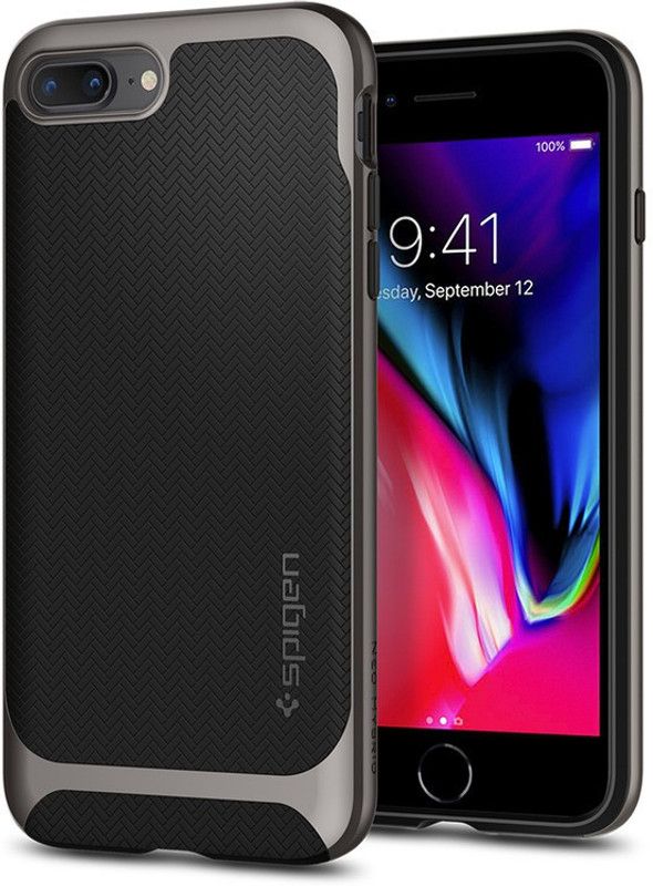 Spigen Neo Hybrid Back Cover for Apple iPhone 8 Plus, Apple iPhone 7 Plus  (Black, Shock Proof, Pack of: 1)