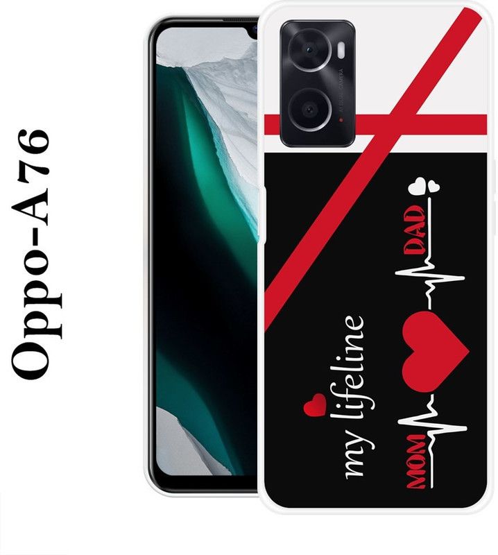 REALKING Back Cover for Oppo A76  (Multicolor, Silicon)