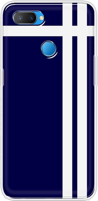 IKC STORE Back Cover for OPPO U1  (Blue, White, Grip Case, Silicon)