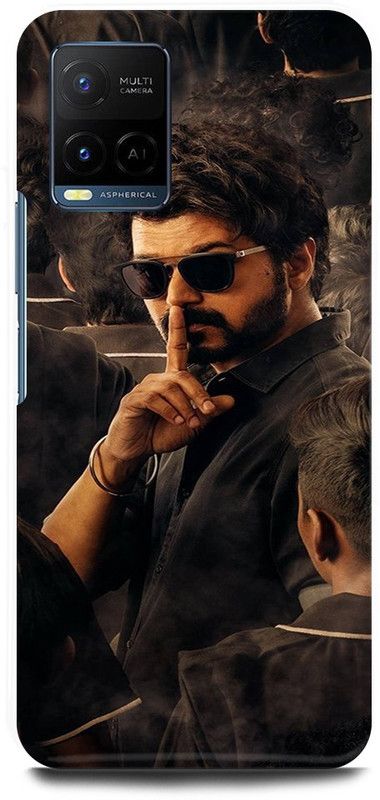 JUGGA Back Cover for Vivo Y33T, V2146, VIJAY, THALAPATHY, SOUTH, ACTOR, HERO, MASTER  (Black, Hard Case, Pack of: 1)