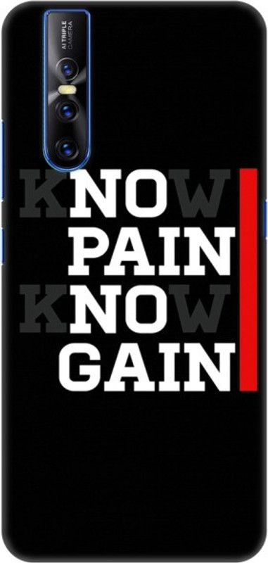 COBIERTAS Back Cover for Vivo V15 Pro  (Black, White)