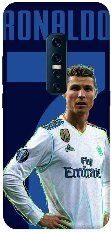 SSMORYA Back Cover for Vivo V17 Pro/Vivo 1909 Ronaldo CR-7 Printed Back Cover  (Multicolor, Waterproof, Pack of: 1)