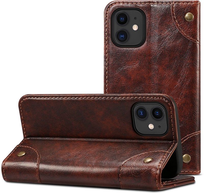 Cubix Flip Cover for Apple iPhone 12 MINI (5.4 Inch)  (Maroon, Magnetic Case, Pack of: 1)