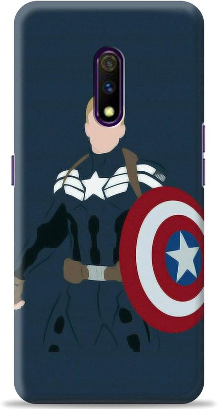Crafter Back Cover for Realme X  (Blue, Shock Proof)
