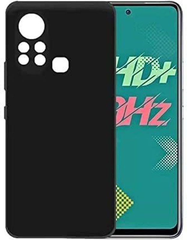 S-Hardline Back Cover for infinix Hot 11s  (Black, Flexible, Pack of: 1)