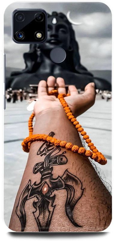 FRONK Back Cover for Realme C25s, RMX3197, ADIYOGI, SHIVA, STATUE, RUDRAKSH, SHIV, SHIVJI  (Black, Hard Case, Pack of: 1)