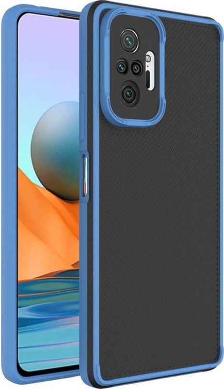 AOnes Back Cover for Mi Redmi Note 10 Pro  (Blue, Cases with Holder, Pack of: 1)