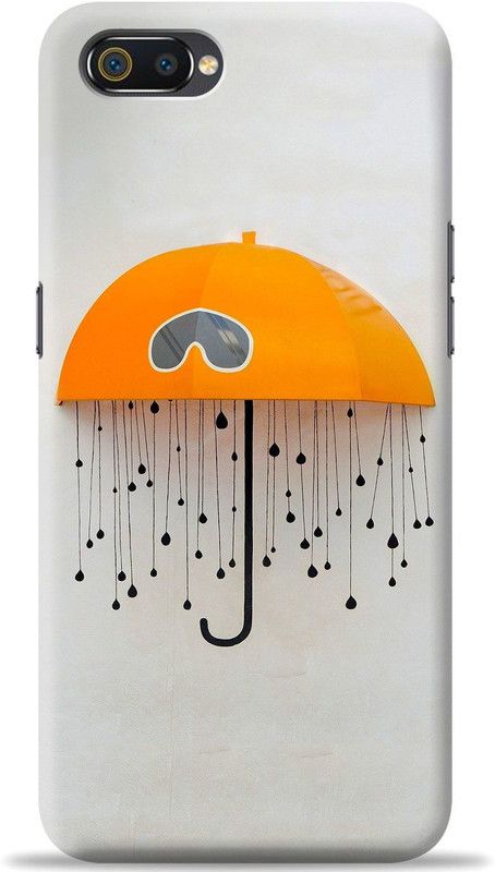 Loffar Back Cover for Oppo A1K  (Orange, Shock Proof, Pack of: 1)