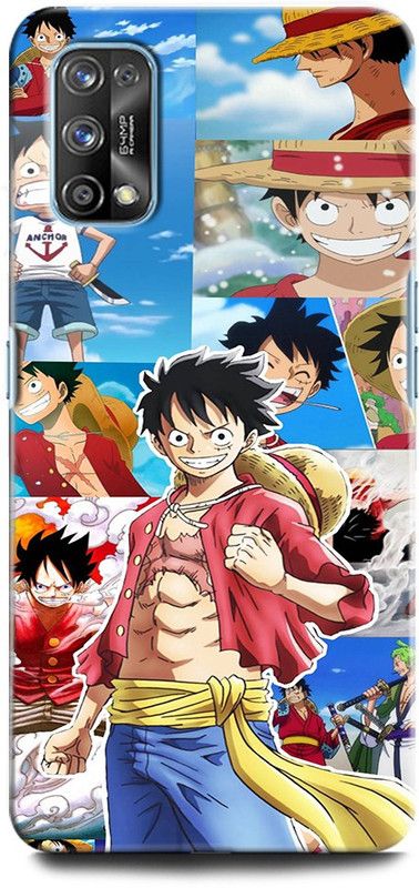 ORBIQE Back Cover for Realme 7 Pro RMX2170 LUFFY ONE PIECE, LUFFY, ANIME, MONKEY D LUFFY, CARTOON  (Multicolor, Hard Case, Pack of: 1)