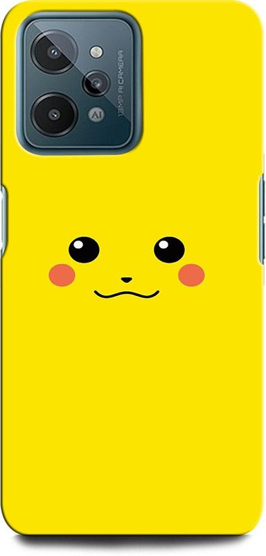 INTELLIZE Back Cover for Realme C31 PIKACHU, POKEMON, GAME, CARTOON, PIKACHU AND EEVEE,  (Multicolor, Hard Case, Pack of: 1)