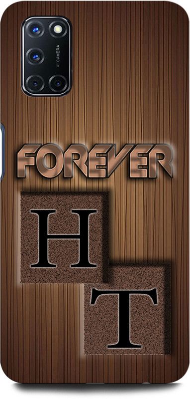 INTELLIZE Back Cover for OPPO A52  (Brown, Black, Pack of: 1)