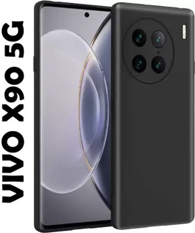 Mobile Case Cover Pouch for Vivo X90 5G  (Black, Shock Proof, Pack of: 1)