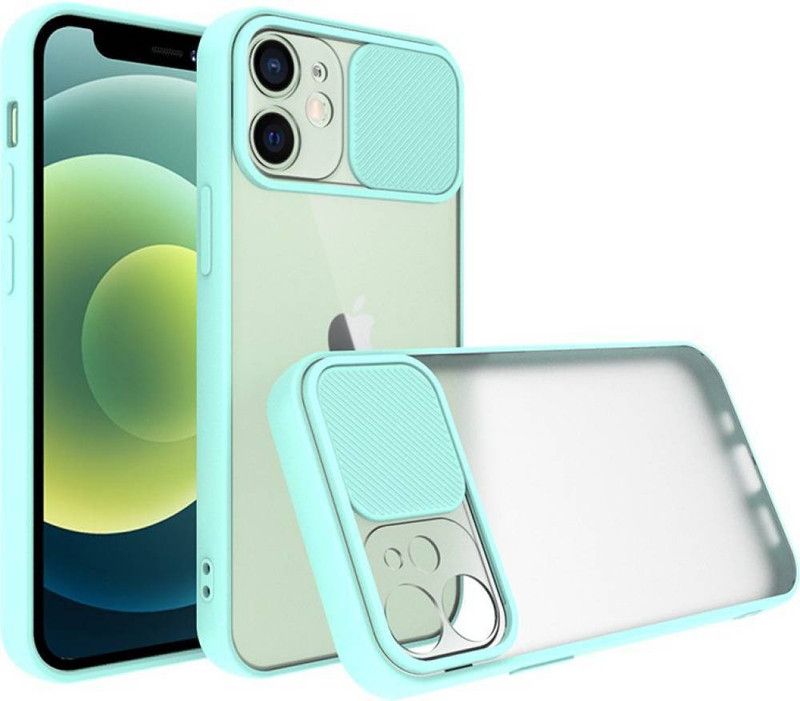 AOnes Back Cover for Apple Iphone 12 Mini  (Blue, Cases with Holder, Pack of: 1)